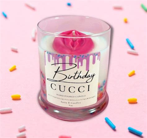 Birthday Cucci Candle With Zodiac Charm Piercing.